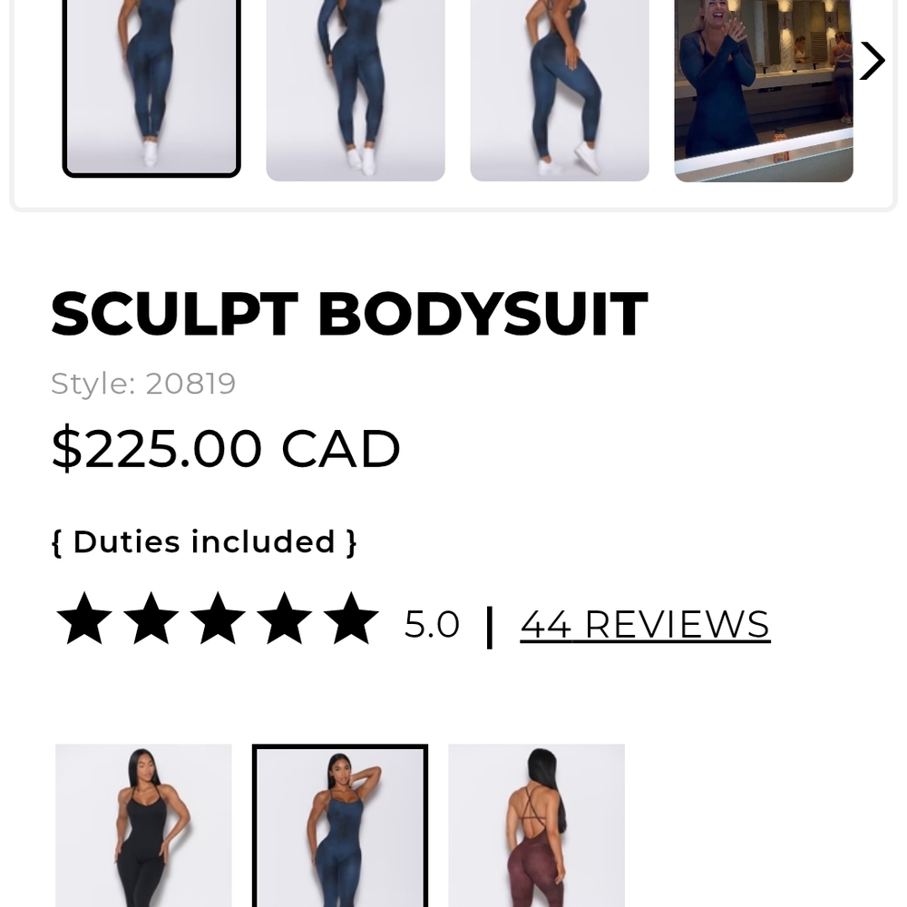 Bombshell Sportswear Blue Sculpt Jumpsuit